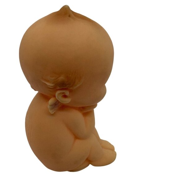 Vintage 1970 Cameo Kewpie Doll Rose ONeill Sitting Pose 6" Rubber Toy - Picture 2 of 3